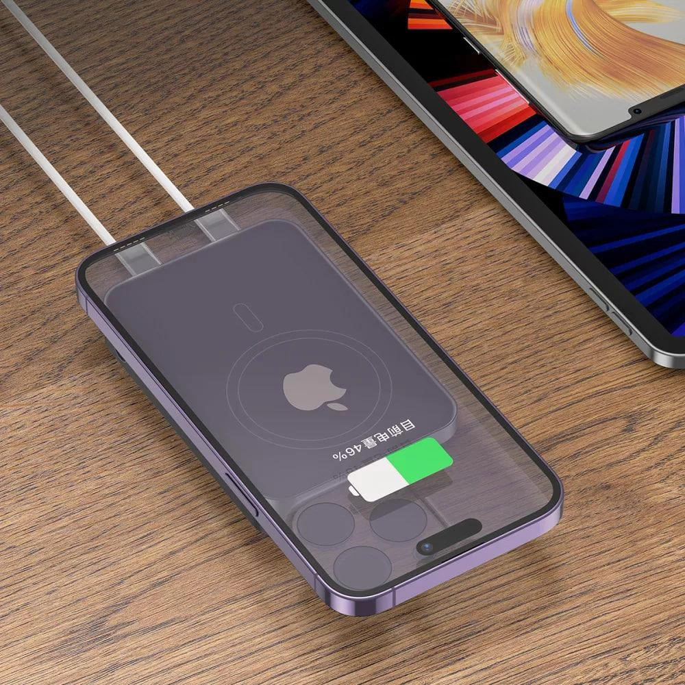 Εξωτερική Μπαταρία Wireless Proove Hoodman, 10000mAh, 20W, PD + FQI, 1 x QI - 1 x USB-C, Γκρι PBH120010003