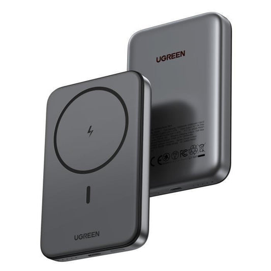 UGREEN PB561 Ασύρματη εξωτερική μπαταρία, 10000mAh, 20W, PD + FQI, 1 x QI - 1 x USB-C, Μαύρο