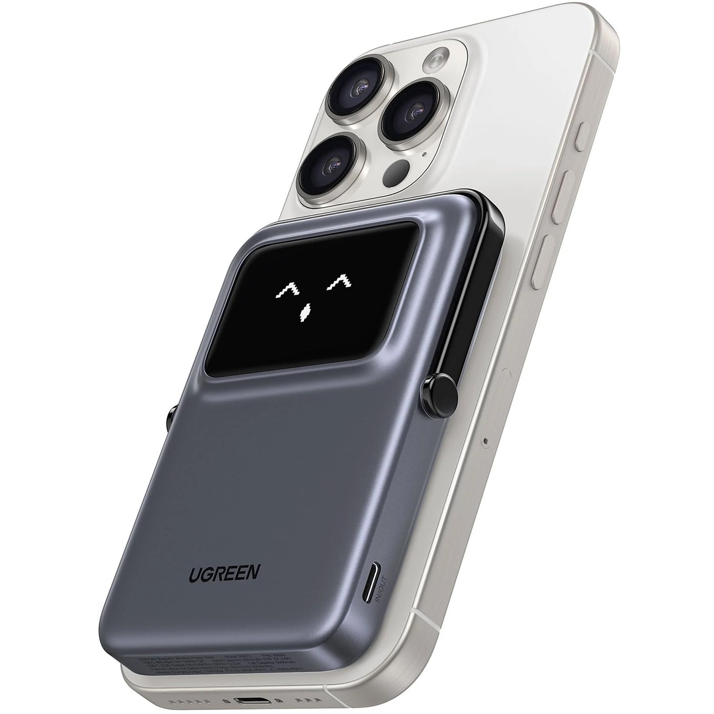 Εξωτερική Μπαταρία Wireless UGREEN PB571 Uno, 5000mAh, 20W, PD + FQI, 1 x QI - 1 x USB-C, Γκρι