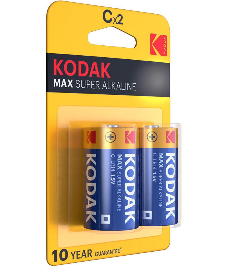Μπαταρία Kodak Max Super Alkaline, LR14, Σετ 2 τεμαχίων