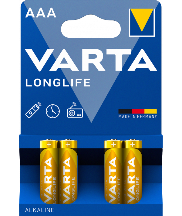 Μπαταρία Varta Longlife 4903, AAA / LR3, Σετ 4 τεμάχια