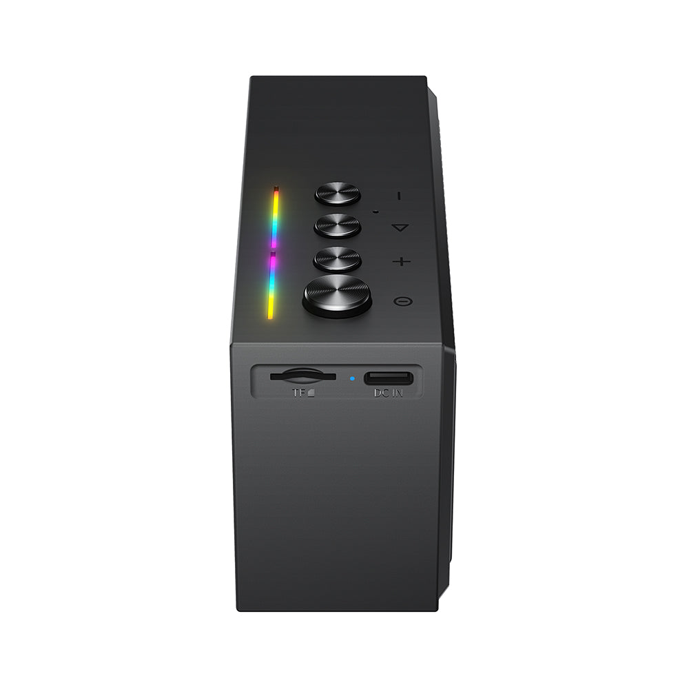 Ηχείο Bluetooth Acefast K9 Go, 7W, TWS, RGB, Αδιάβροχο, Μαύρο