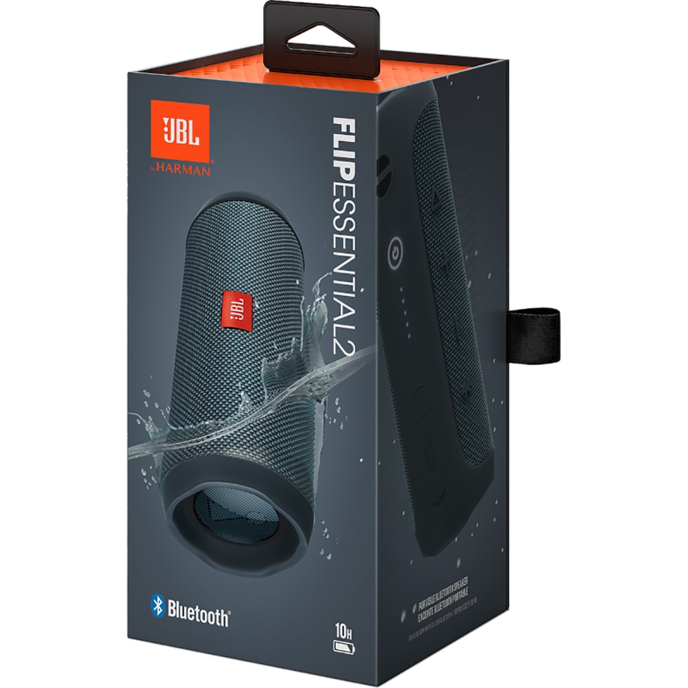 Φορητό Ηχείο Bluetooth JBL Flip Essential 2, 20W, PartyBoost, Αδιάβροχο, Μαύρο JBLFLIPES2BK