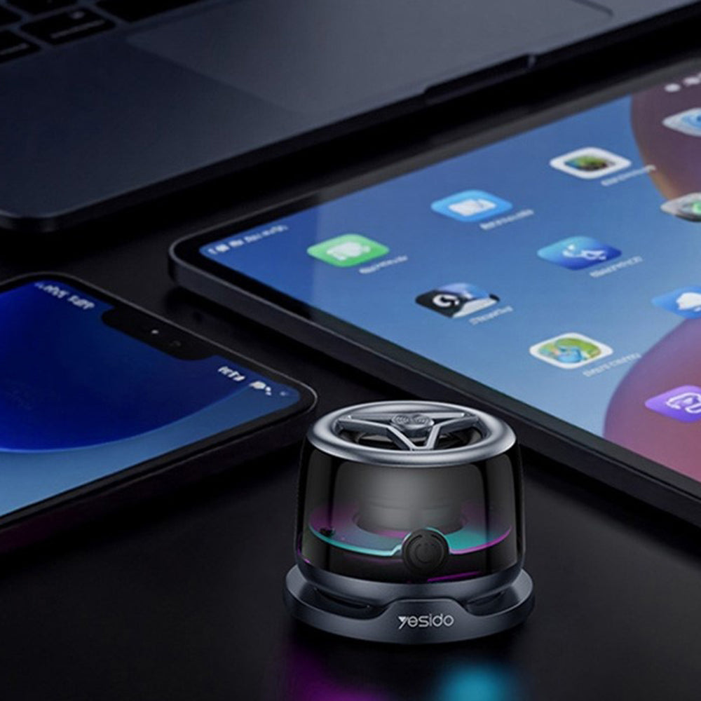 Φορητό Ηχείο Bluetooth Yesido YSW32, 3W, RGB, Μαύρο
