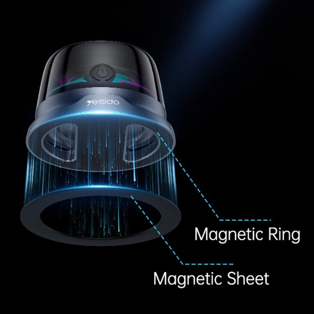 Φορητό Ηχείο Bluetooth Yesido YSW32, 3W, RGB, Μαύρο