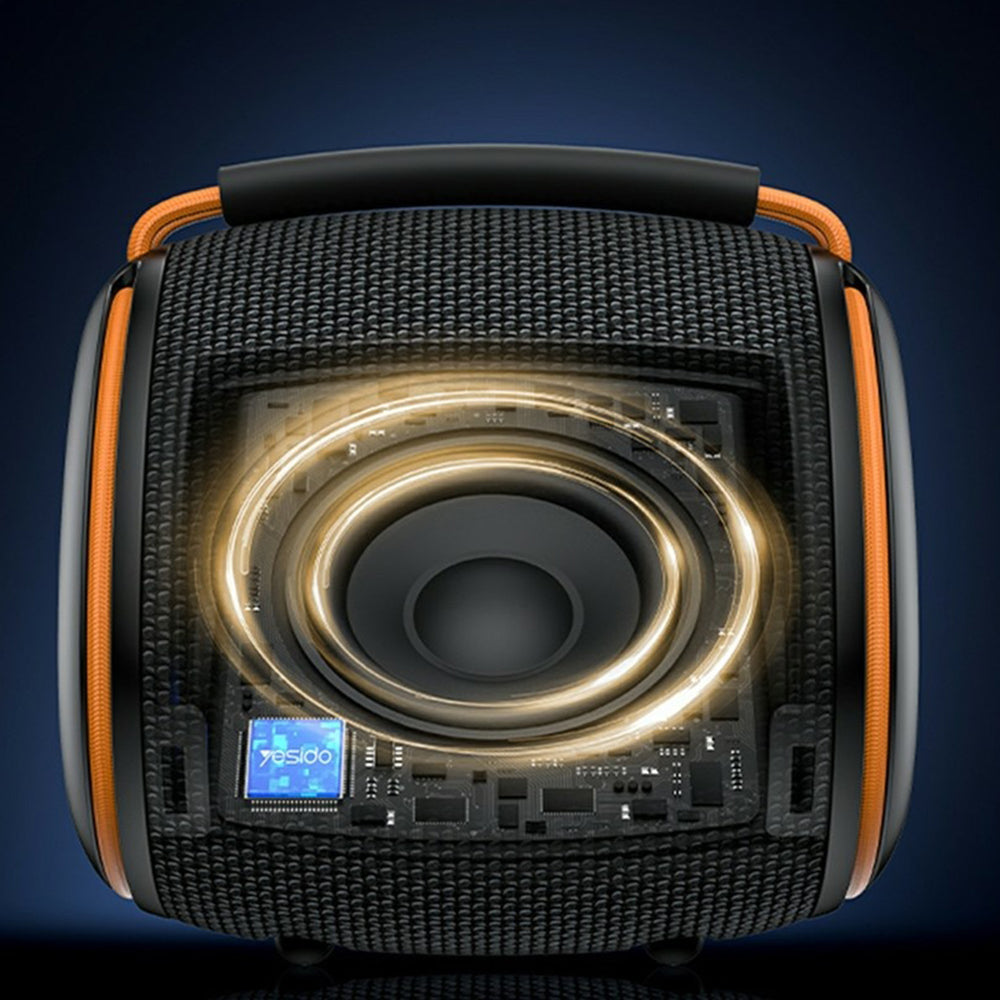 Φορητό Ηχείο Bluetooth Yesido YSW40, 8W, RGB, Μαύρο