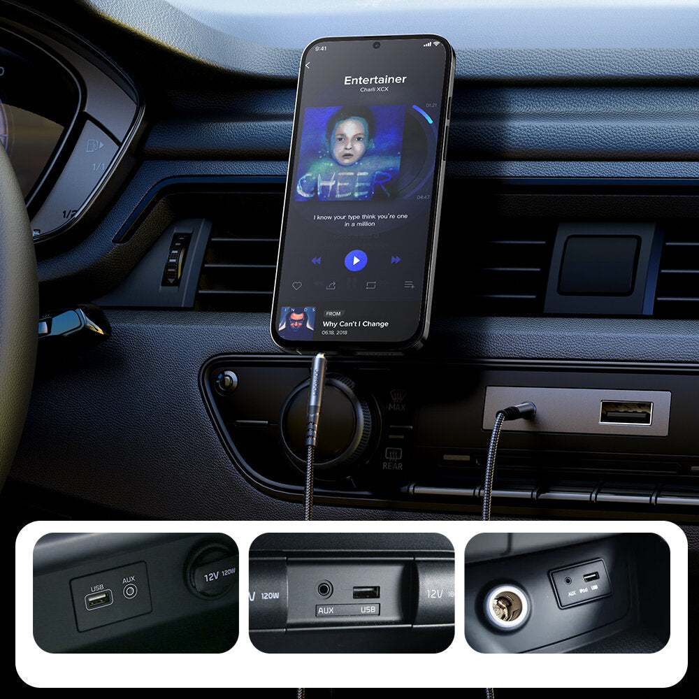 Καλώδιο Ήχου 3.5mm - 3.5mm Joyroom SY-A08, 1.2m, Μαύρο