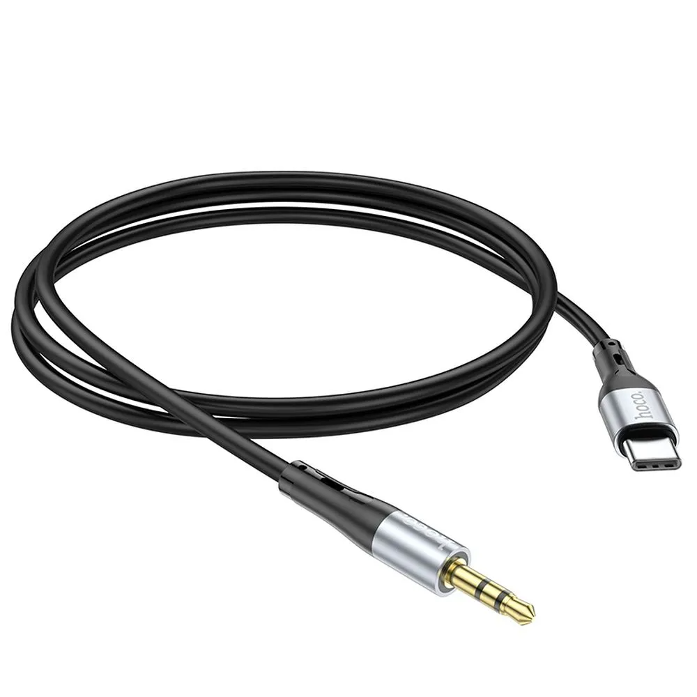 Καλώδιο Ήχου USB-C - 3.5mm HOCO UPA22, 1m, Μαύρο