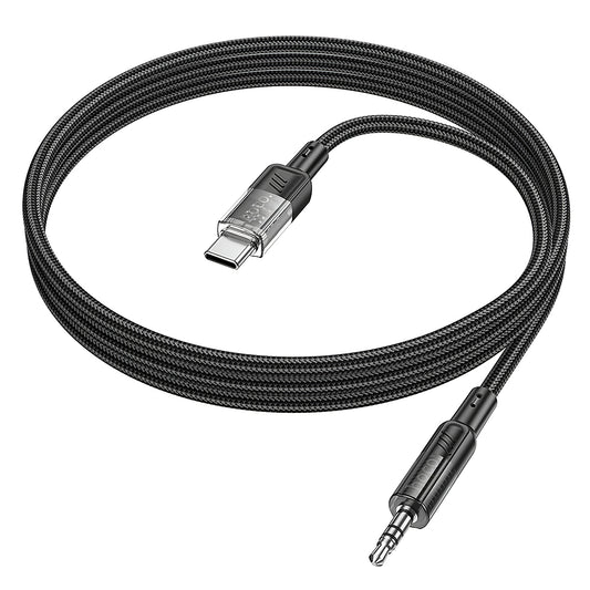Καλώδιο Ήχου USB-C - 3.5mm HOCO UPA27, 1.2m, Μαύρο