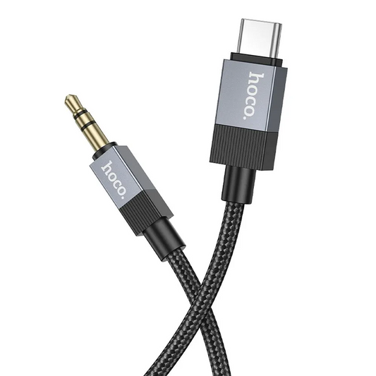 Καλώδιο Ήχου USB-C - 3.5mm HOCO UPA32B, 1m, Μαύρο
