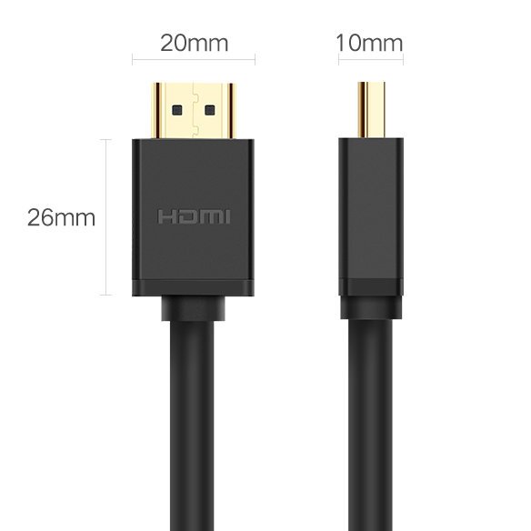 Καλώδιο Βίντεο UGREEN HD104, HDMI - HDMI, 4K, 2m, Μαύρο