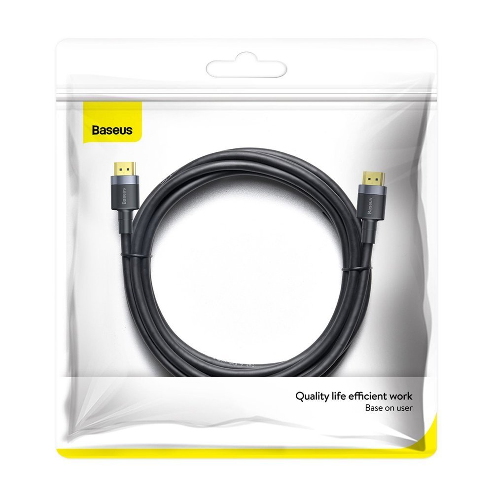 Καλώδιο Βίντεο Baseus Cafule, HDMI - HDMI, 4K, 3m, Μαύρο CADKLF-G01