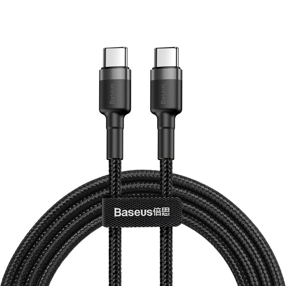 Καλώδιο Δεδομένων και Φόρτισης USB-C - USB-C Baseus Cafule, 60W, 2m, Μαύρο CATKLF-HG1