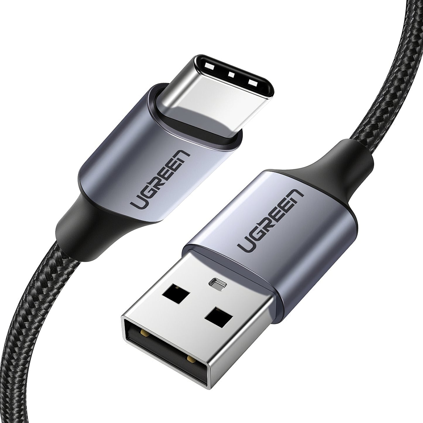 Καλώδιο δεδομένων και φόρτισης USB-A - USB-C UGREEN US288, 18W, 3m, μαύρο