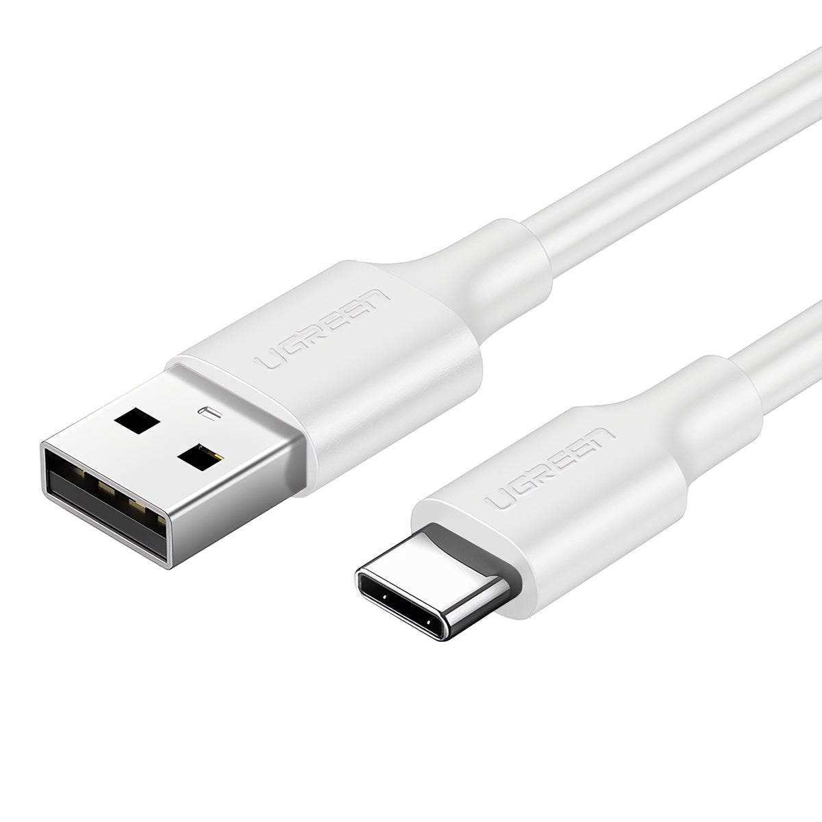 Καλώδιο Δεδομένων και Φόρτισης USB-A - USB-C UGREEN US287, 18W, 2m, Λευκό