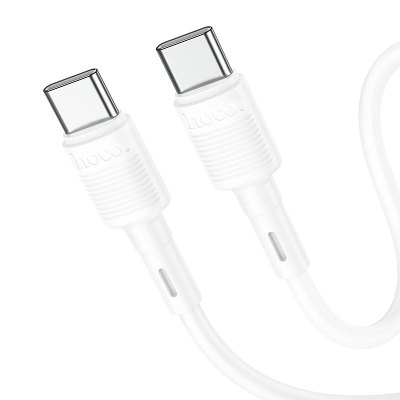 Καλώδιο Δεδομένων και Φόρτισης USB-C - USB-C HOCO X83 Victory, 60W, 1m, Λευκό