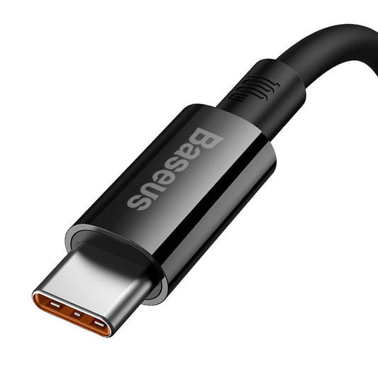 Καλώδιο δεδομένων και φόρτισης Baseus Superior Series USB-A σε USB-C, 100W, 1m, μαύρο