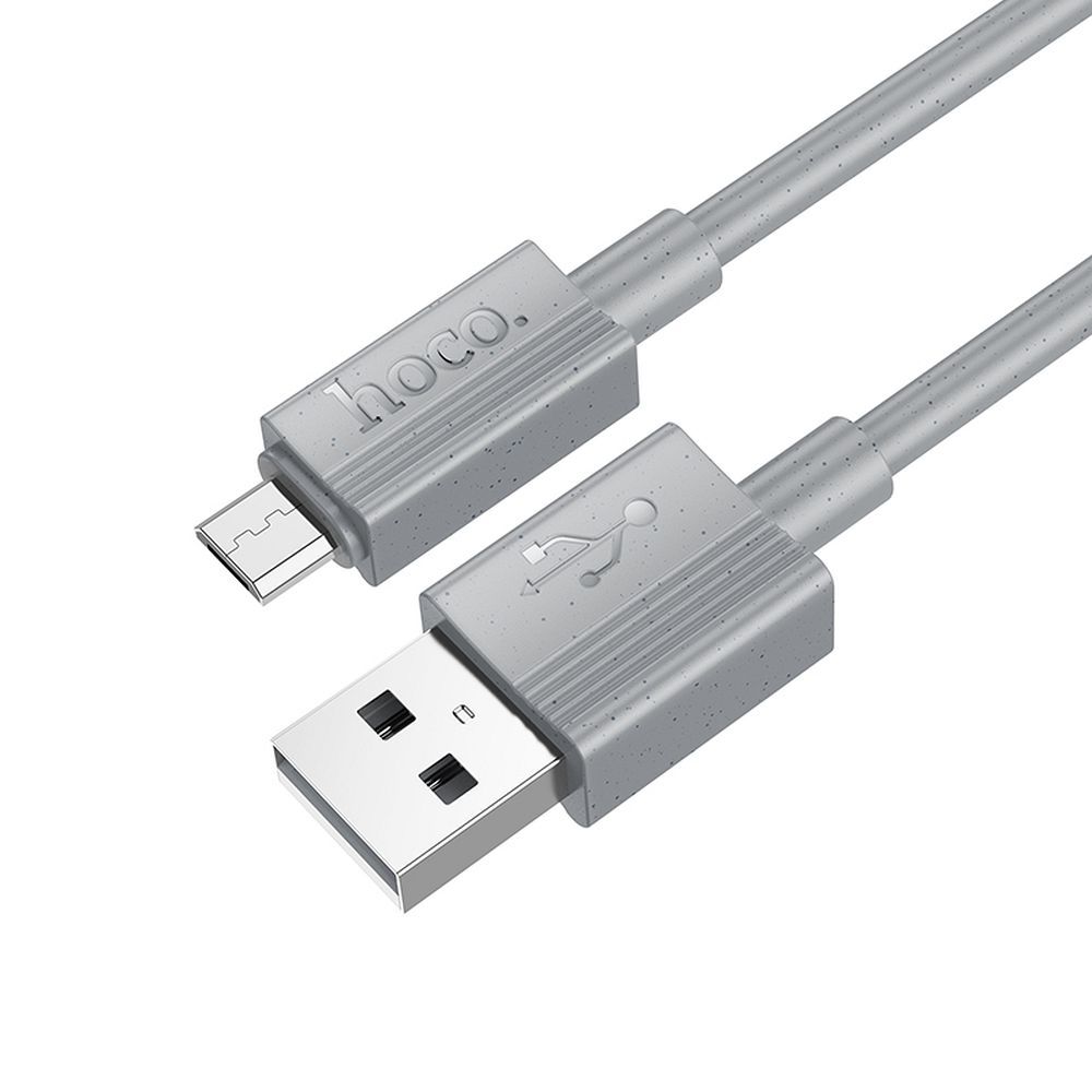 Καλώδιο Δεδομένων και Φόρτισης USB-A - microUSB HOCO X107, 18W, 1m, Γκρι