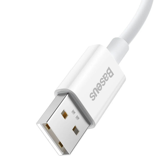 Καλώδιο δεδομένων και φόρτισης USB-A - USB-C Baseus Superior Series, 65W, 1m, λευκό CAYS000902