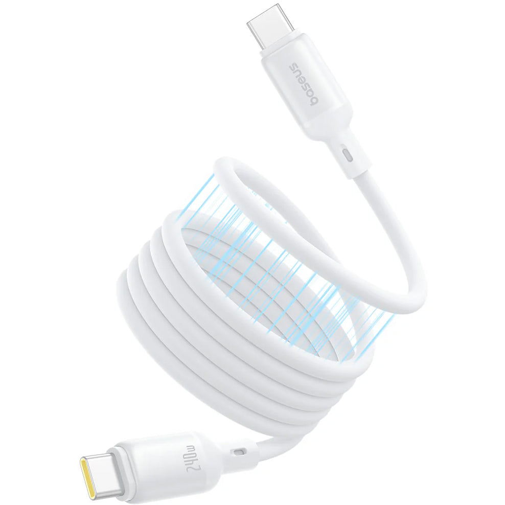 Καλώδιο Δεδομένων και Φόρτισης USB-C - USB-C Baseus PicoGo, 240W, 1m, Λευκό P10376800211-00