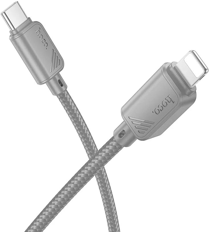 Καλώδιο Δεδομένων και Φόρτισης USB-C - Lightning HOCO X113, 27W, 1m, Γκρι