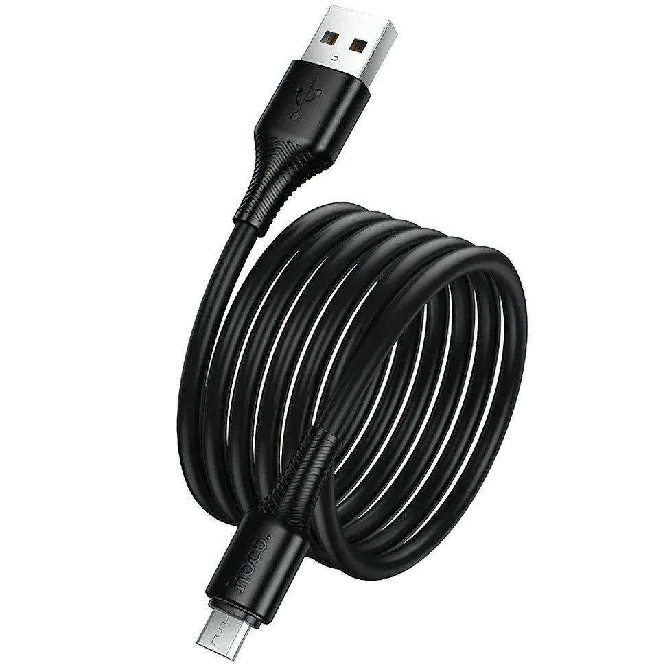 Καλώδιο Δεδομένων και Φόρτισης USB-A - microUSB HOCO X120, 18W, 1m, Μαύρο
