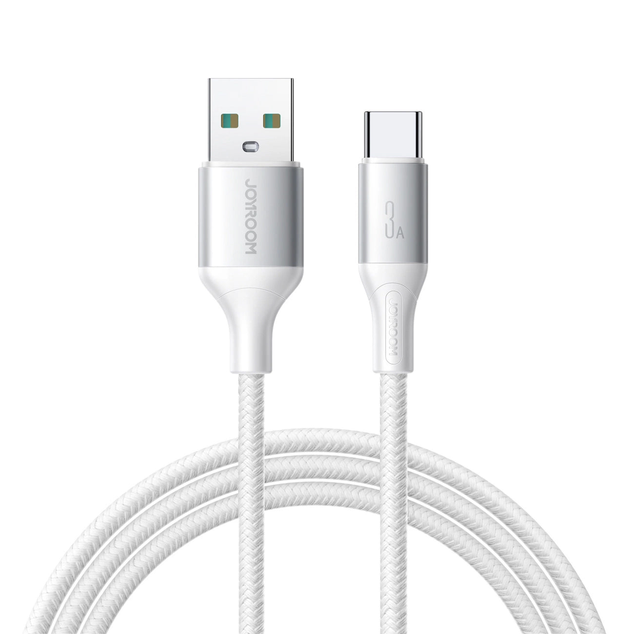 Καλώδιο Δεδομένων και Φόρτισης USB-A - USB-C Joyroom S-A28 Flash, 30W, 2m, Λευκό