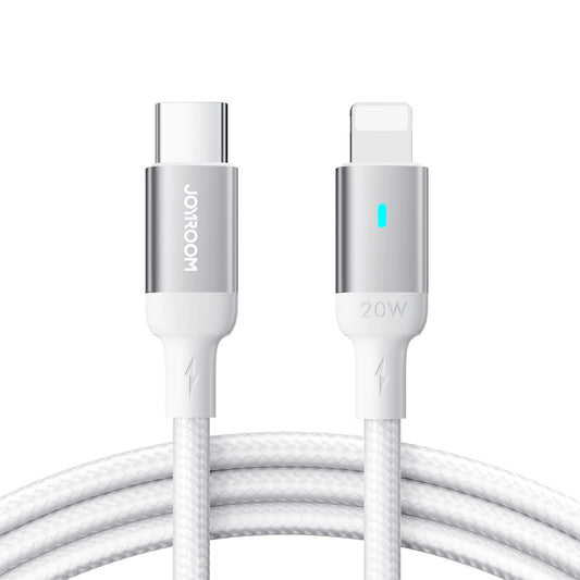 Καλώδιο Δεδομένων και Φόρτισης USB-C - Lightning Joyroom S-A10, 20W, 1.2m, Λευκό