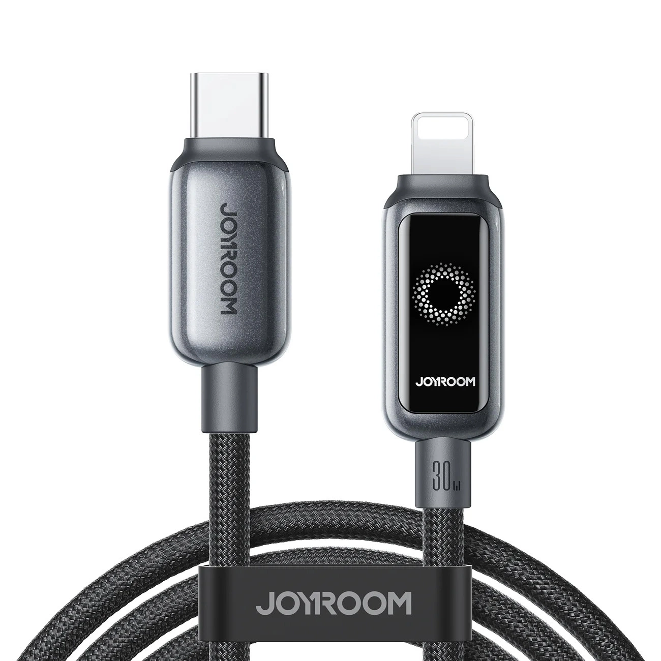 Καλώδιο Δεδομένων και Φόρτισης USB-C - Lightning Joyroom S-A55 StarFlight Display, 30W, 1.2m, Μαύρο