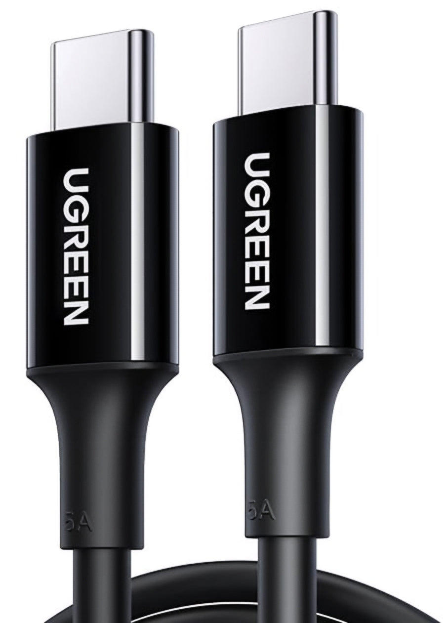 Καλώδιο Δεδομένων και Φόρτισης USB-C - USB-C UGREEN US300, 100W, 2m, Μαύρο