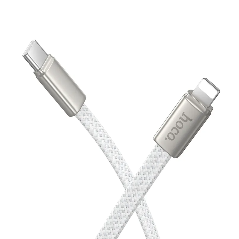 Καλώδιο Δεδομένων και Φόρτισης USB-C - Lightning HOCO X125, 30W, 1m, Λευκό