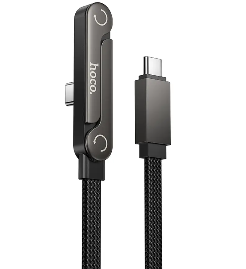 Καλώδιο Δεδομένων και Φόρτισης USB-C - USB-C HOCO U150 Exquisite, 60W, 1.2m, Μαύρο