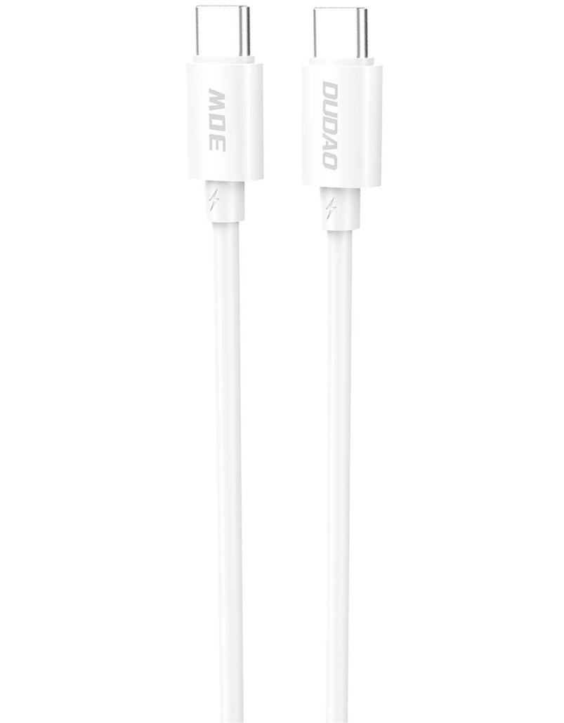 Καλώδιο Δεδομένων και Φόρτισης USB-C - USB-C Dudao L4C, 30W, 1.2m, Λευκό