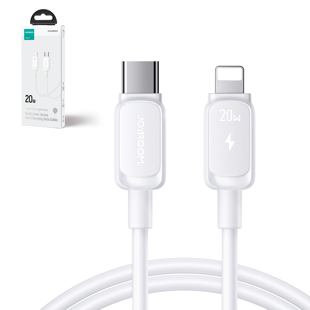 Καλώδιο Δεδομένων και Φόρτισης USB-C - Lightning Joyroom S-A14, 30W, 1.2m, Λευκό