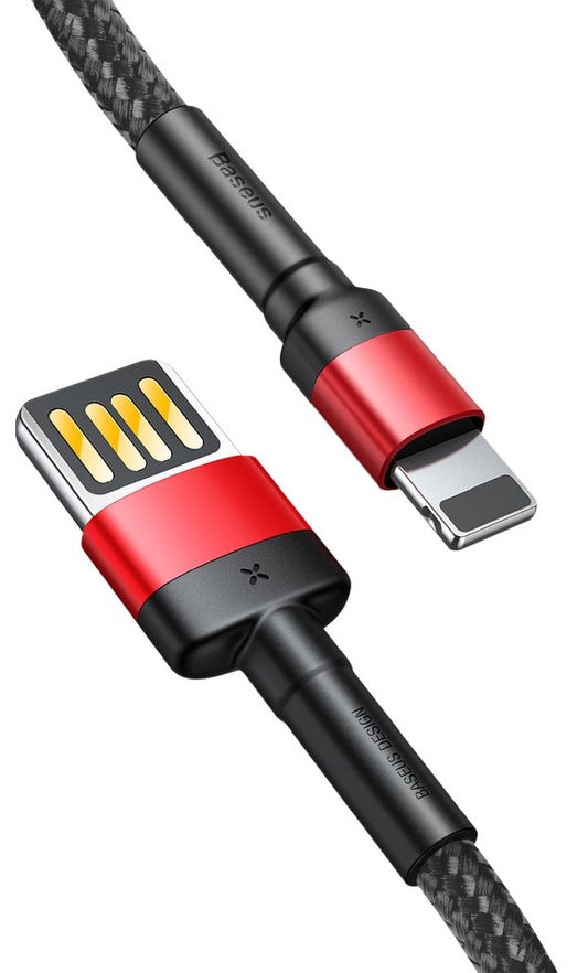 Καλώδιο Δεδομένων και Φόρτισης USB-A - Lightning Baseus Cafule Special Edition, 18W, 1m, Κόκκινο CALKLF-G91