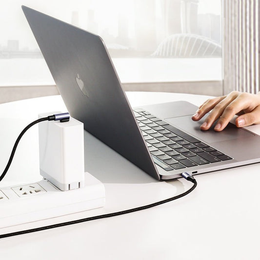 USB-C Data and Charging Cable - USB-C UGREEN US255 USB-C Angled, 60W, 1m, Grey