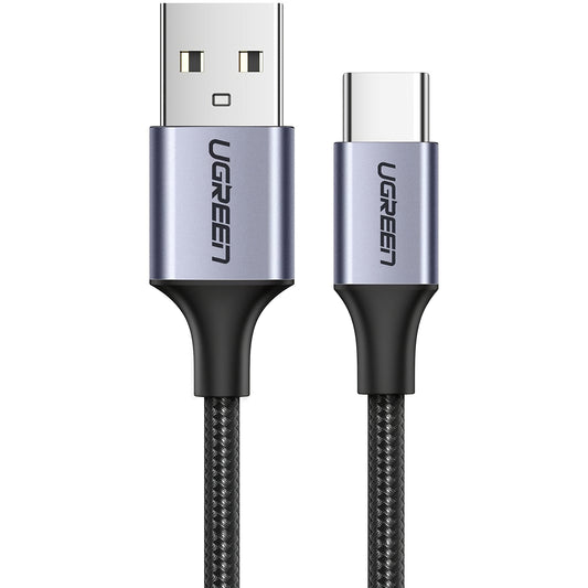Καλώδιο δεδομένων και φόρτισης USB-A - USB-C UGREEN US288, 18W, 3m, μαύρο