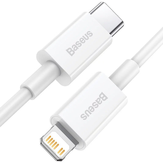 Καλώδιο δεδομένων και φόρτισης USB-C - Lightning Baseus Superior Series, 20W, 1.5m, λευκό CATLYS-B02