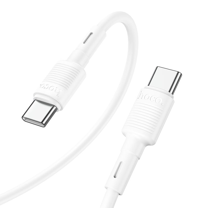 Καλώδιο Δεδομένων και Φόρτισης USB-C - USB-C HOCO X83 Victory, 60W, 1m, Λευκό