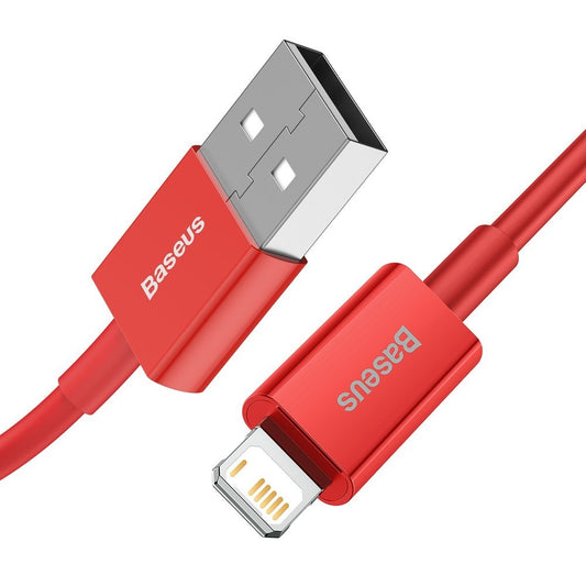 Καλώδιο δεδομένων και φόρτισης USB-A - Lightning Baseus Superior Series, 20W, 1m, κόκκινο CALYS-A09