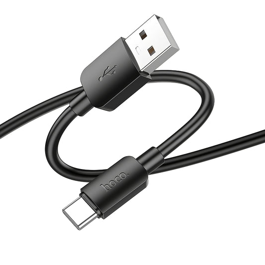 Καλώδιο Δεδομένων και Φόρτισης USB-A - USB-C HOCO X96, 27W, 1m, Μαύρο