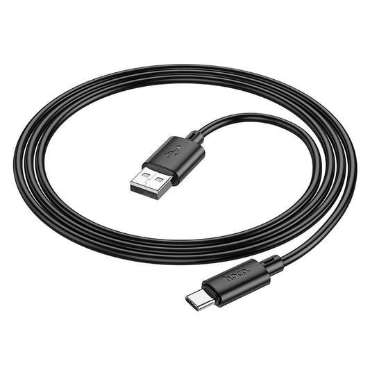 Καλώδιο δεδομένων και φόρτισης USB-A - USB-C HOCO X88, 18W, 1m, Μαύρο