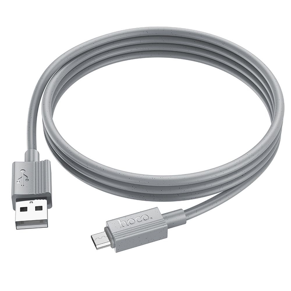 Καλώδιο Δεδομένων και Φόρτισης USB-A - microUSB HOCO X107, 18W, 1m, Γκρι