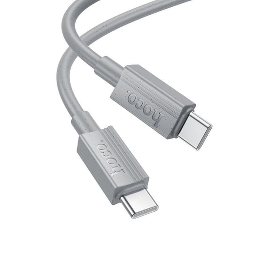 USB-C Data and Charging Cable - USB-C HOCO X107, 60W, 1m, Gray