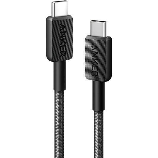 USB-C Data and Charging Cable - USB-C Anker 322, 60W, 1.8m, Black A81F6G11
