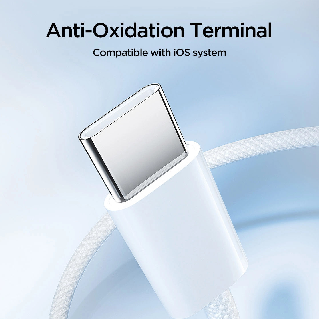 Καλώδιο δεδομένων και φόρτισης USB-C - USB-C Joyroom S-A45, 60W, 1m, λευκό