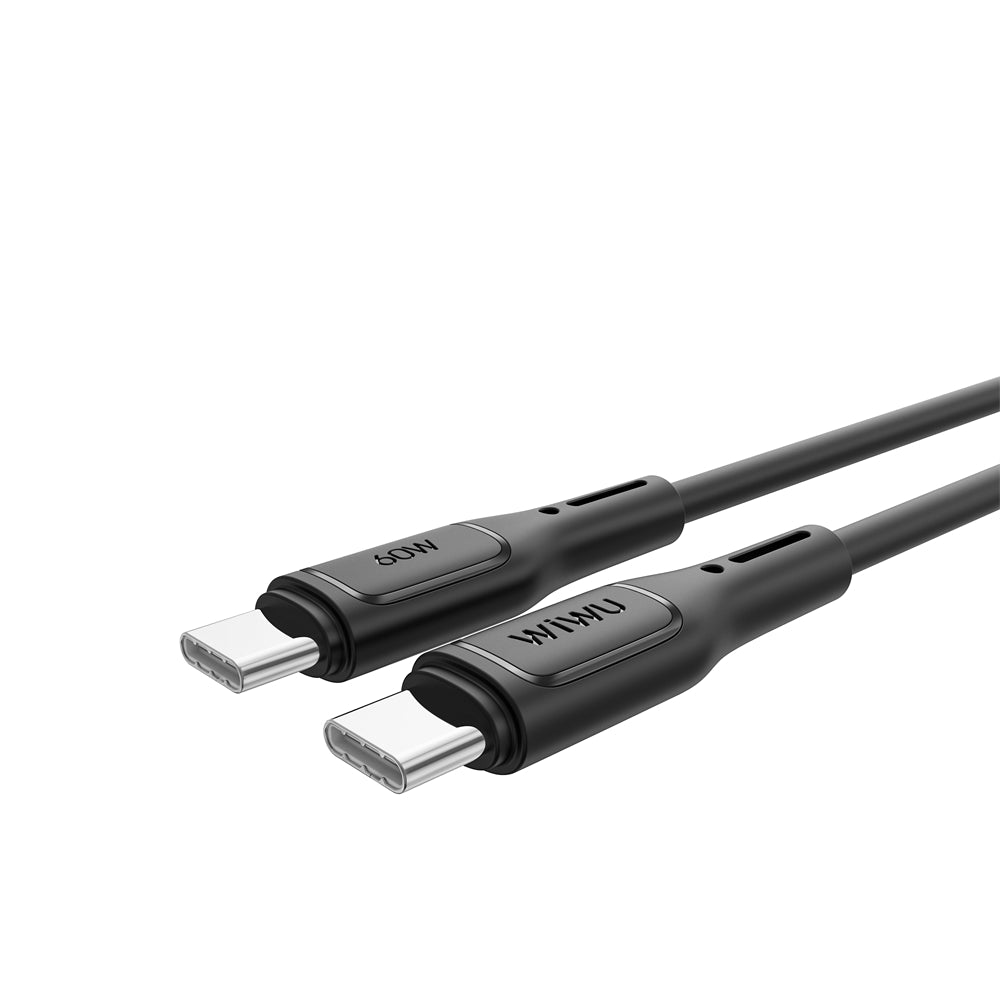Καλώδιο δεδομένων και φόρτισης USB-C - USB-C WiWu Wi-C043E Starlink, 60W, 1m, Μαύρο