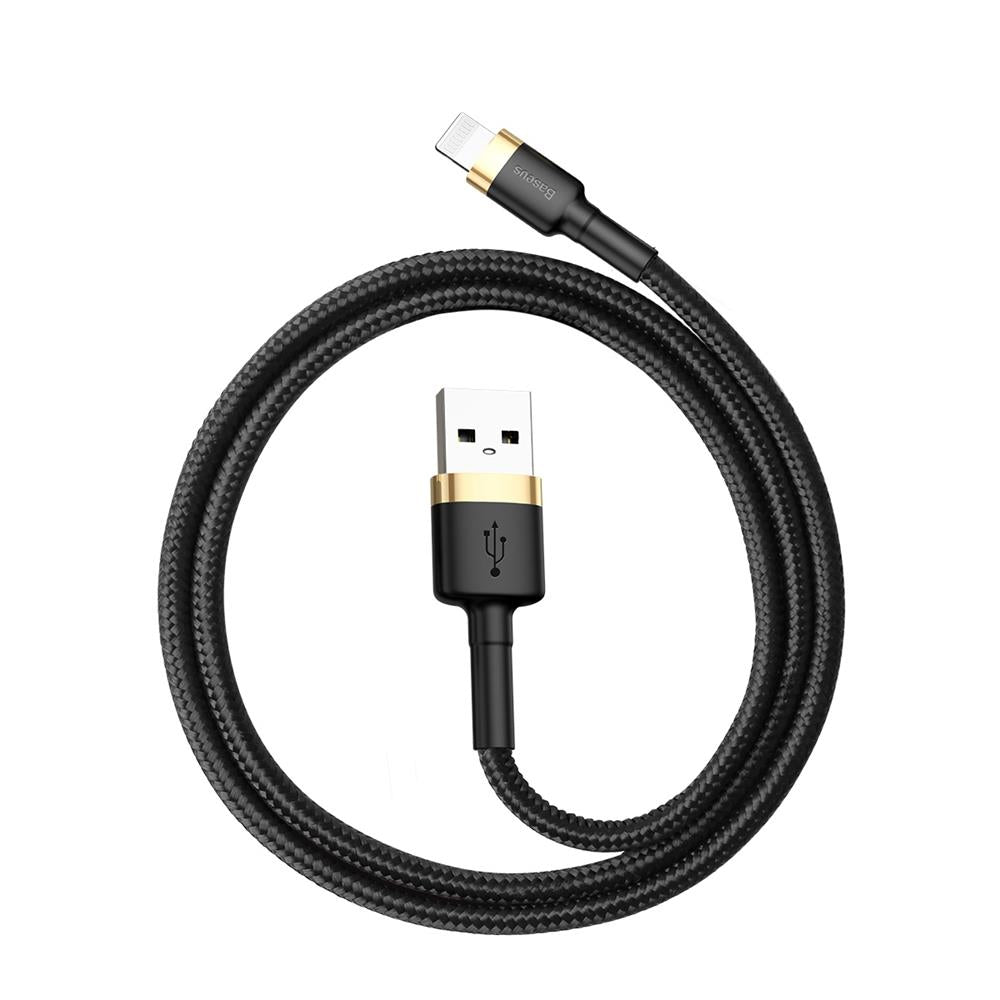 Καλώδιο Δεδομένων και Φόρτισης USB-A - Lightning Baseus Cafule, 18W, 1m, Χρυσό