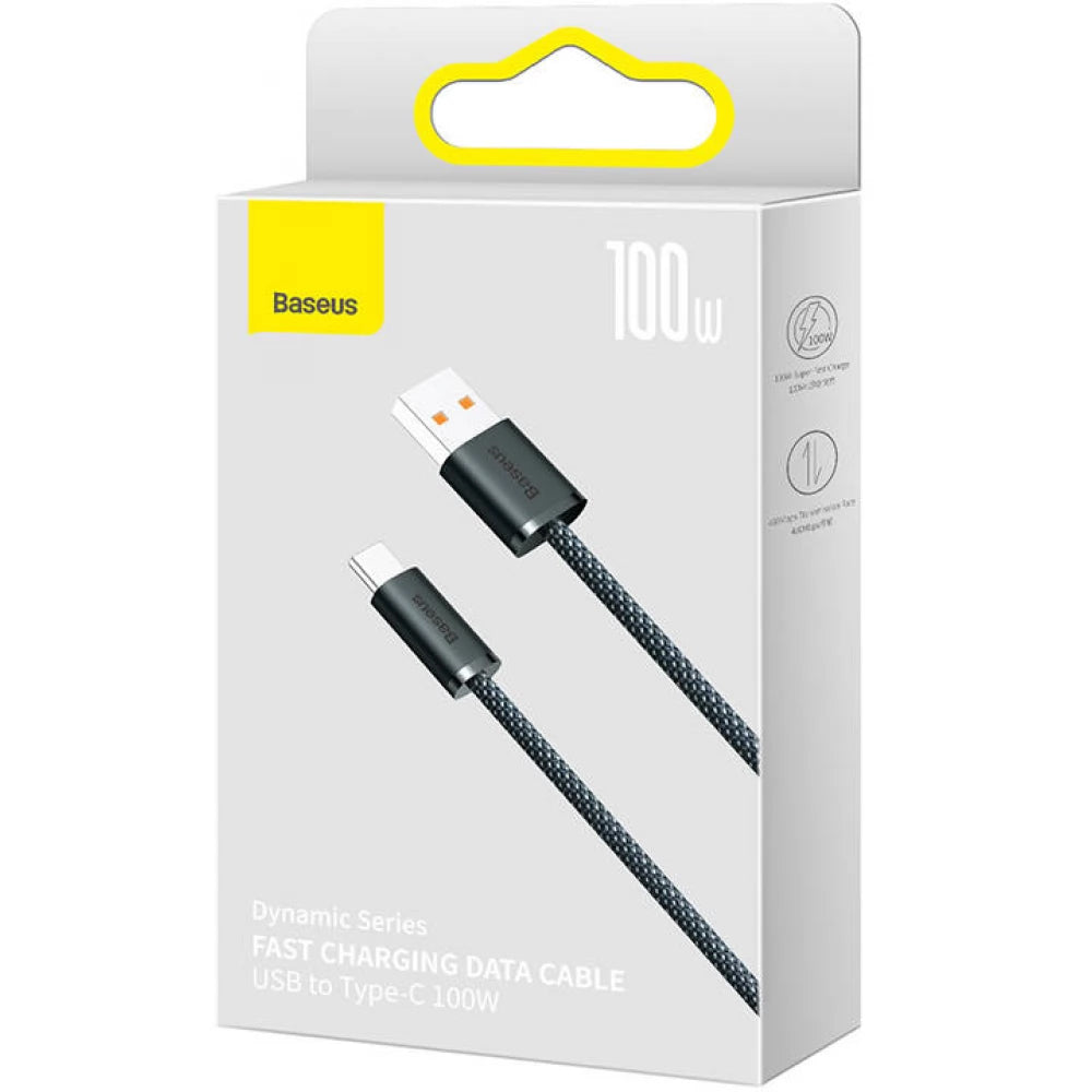 Καλώδιο Δεδομένων και Φόρτισης USB-A - USB-C Baseus Dynamic Series, 100W, 2m, Γκρι CALD000716