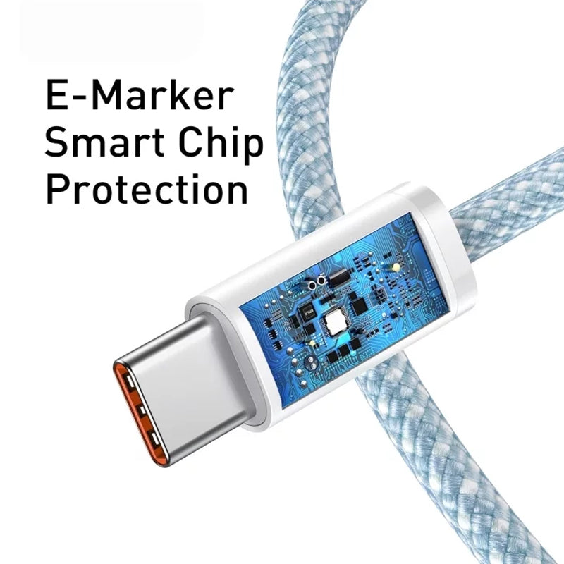 Καλώδιο Δεδομένων και Φόρτισης USB-C - USB-C Baseus Dynamic Series, 100W, 1m, Μπλε CALD000203